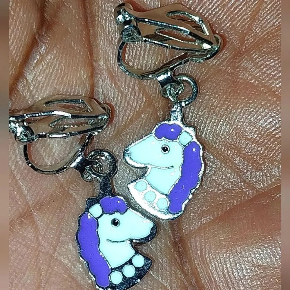 Super cute kid's fashion clip-on earrings